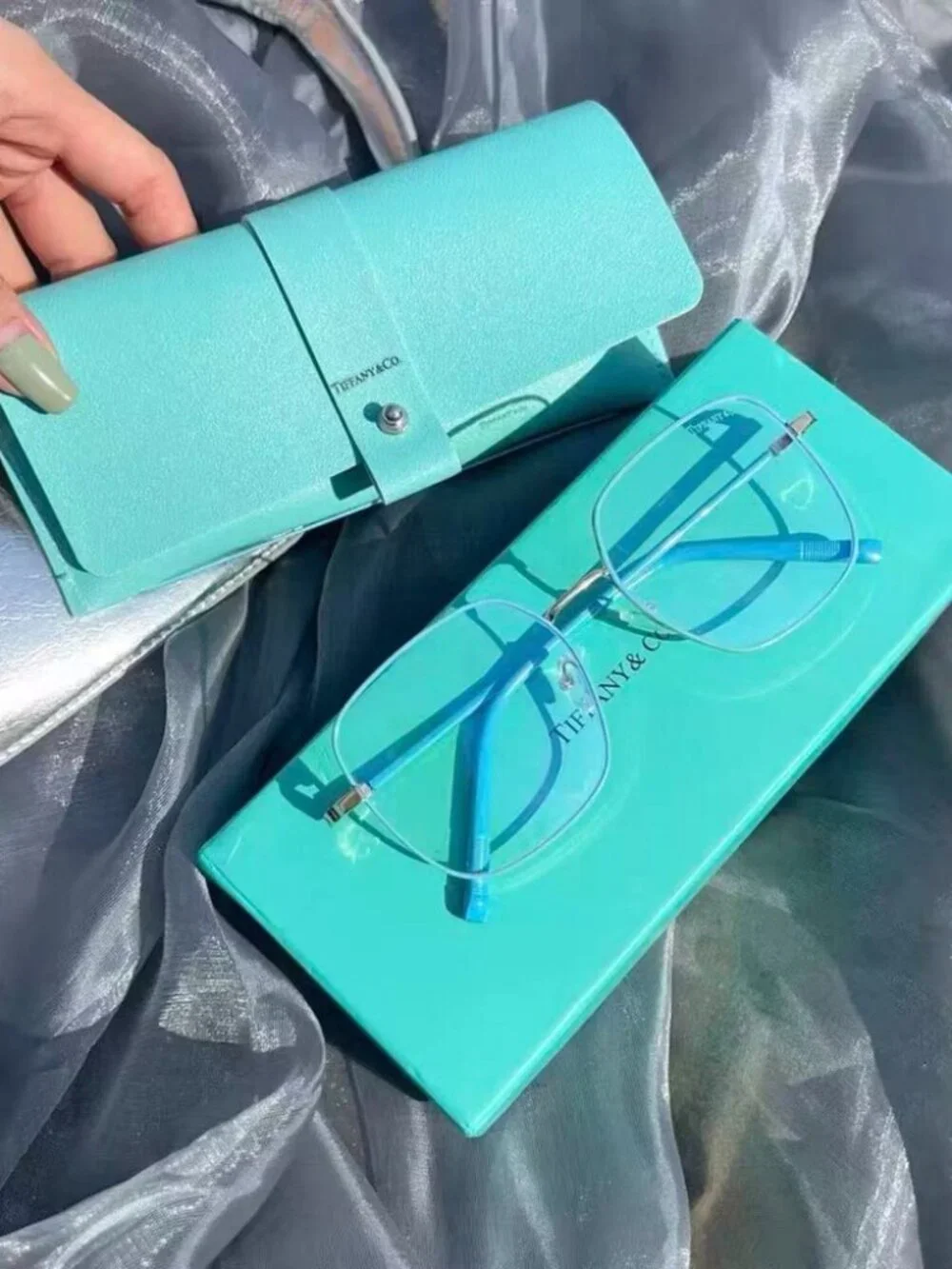 Tiffany Minimalist Blue Frame Eyewear